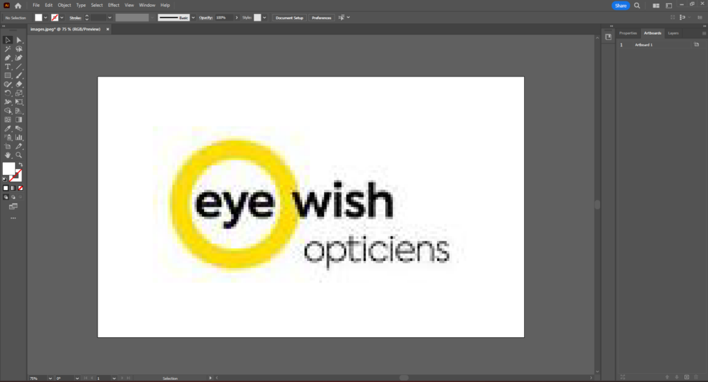 Onscherp logo opnieuw laten maken